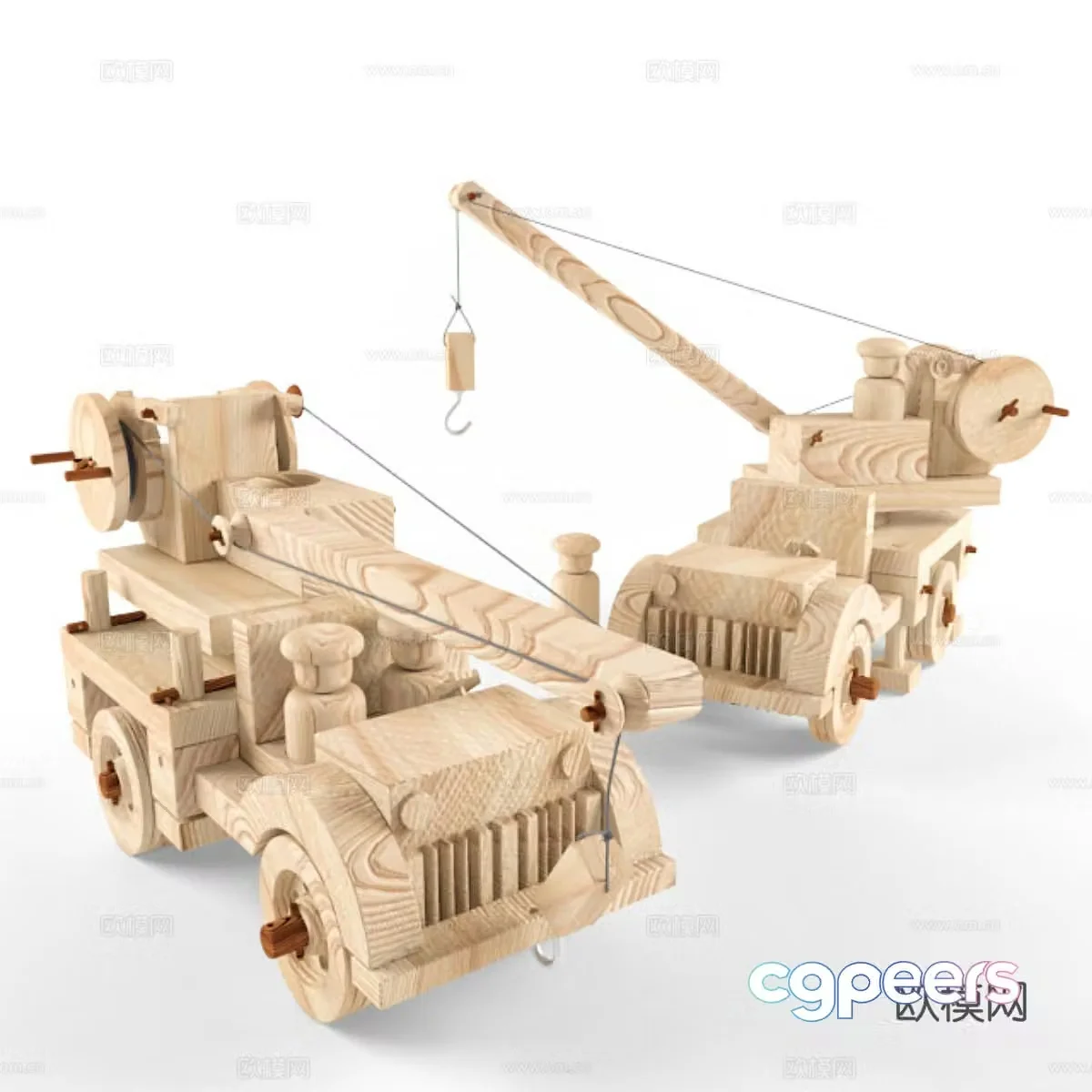 Crane toy 3d model