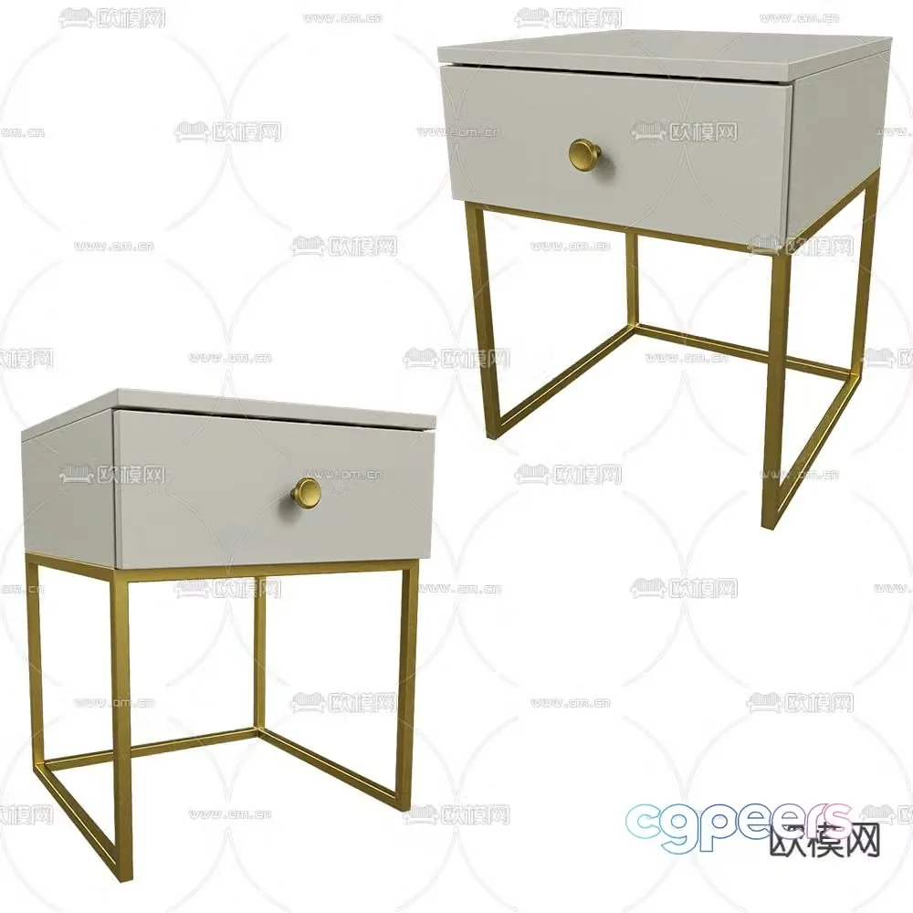 Mister bedside table 3d model
