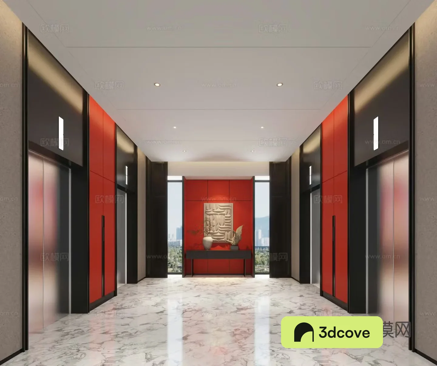 Modern hotel elevator hall Hotel elevator club elevator hall Club elevator