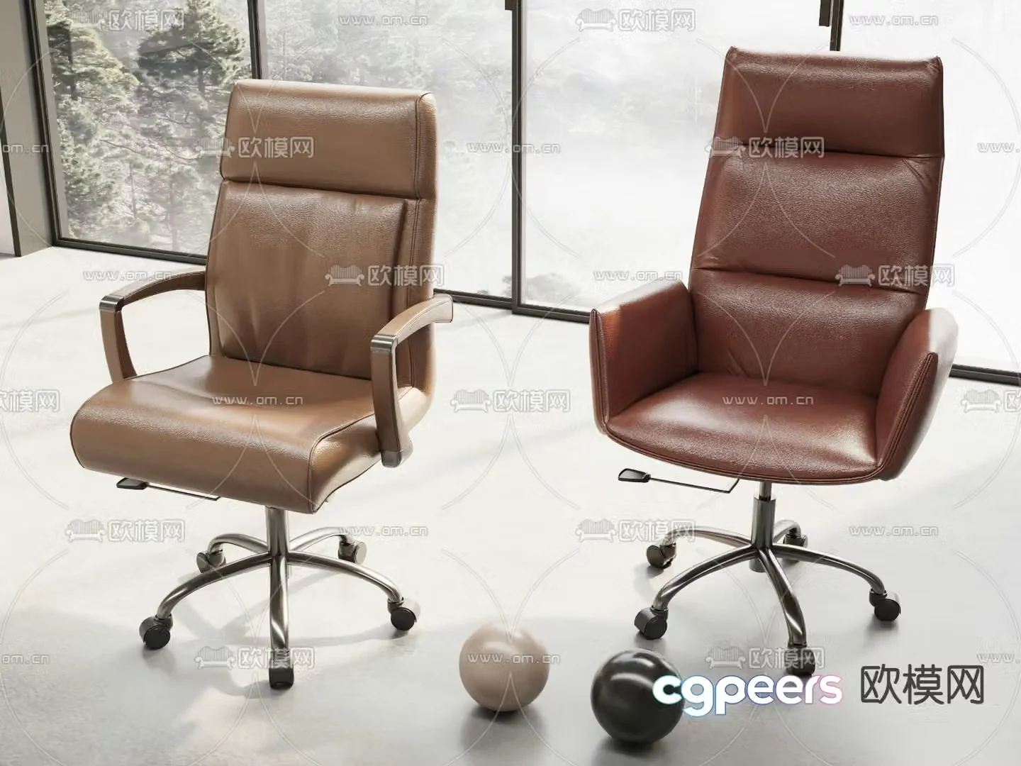 Modern office chair 3d model