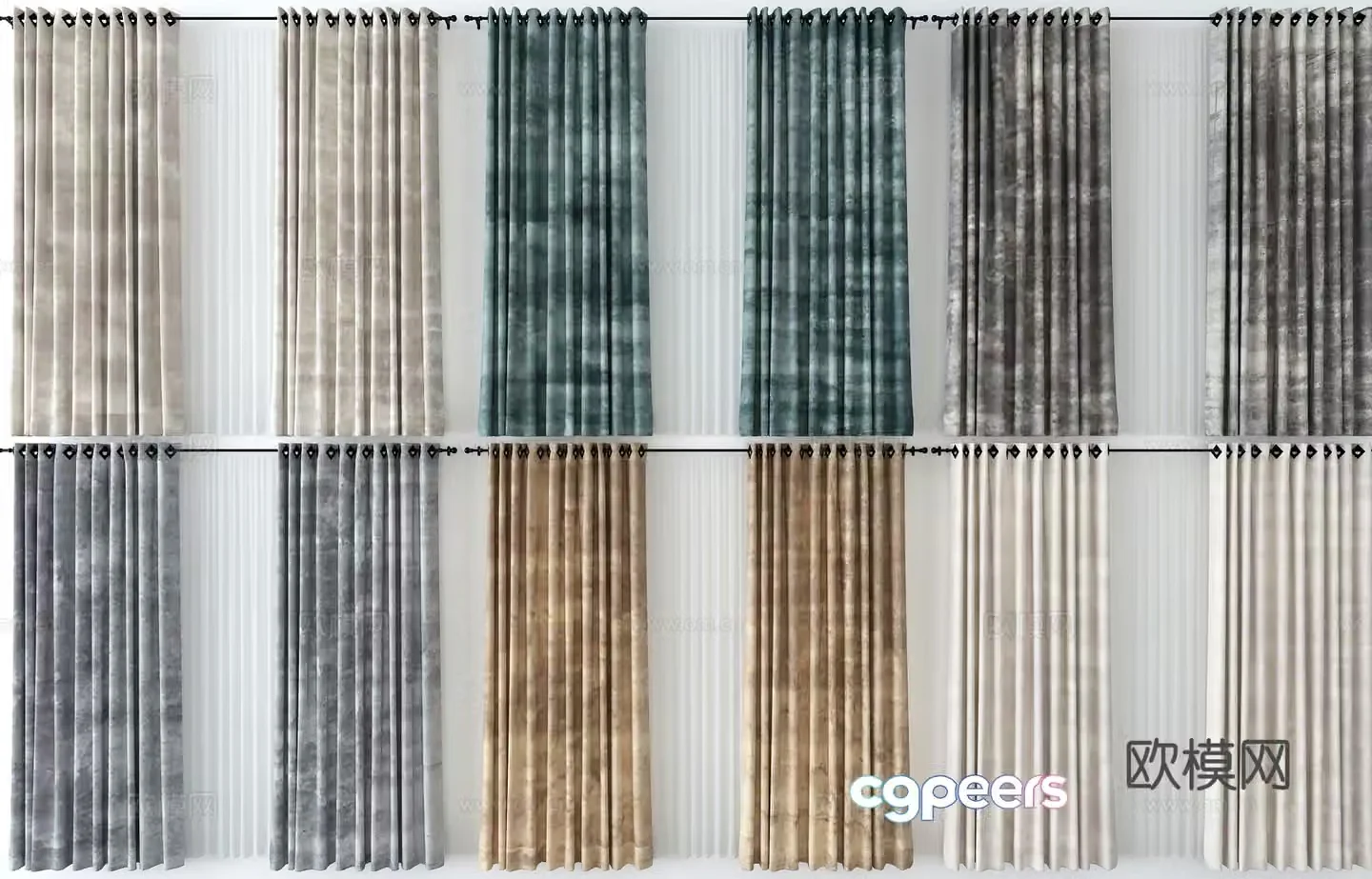 Curtain 3d model