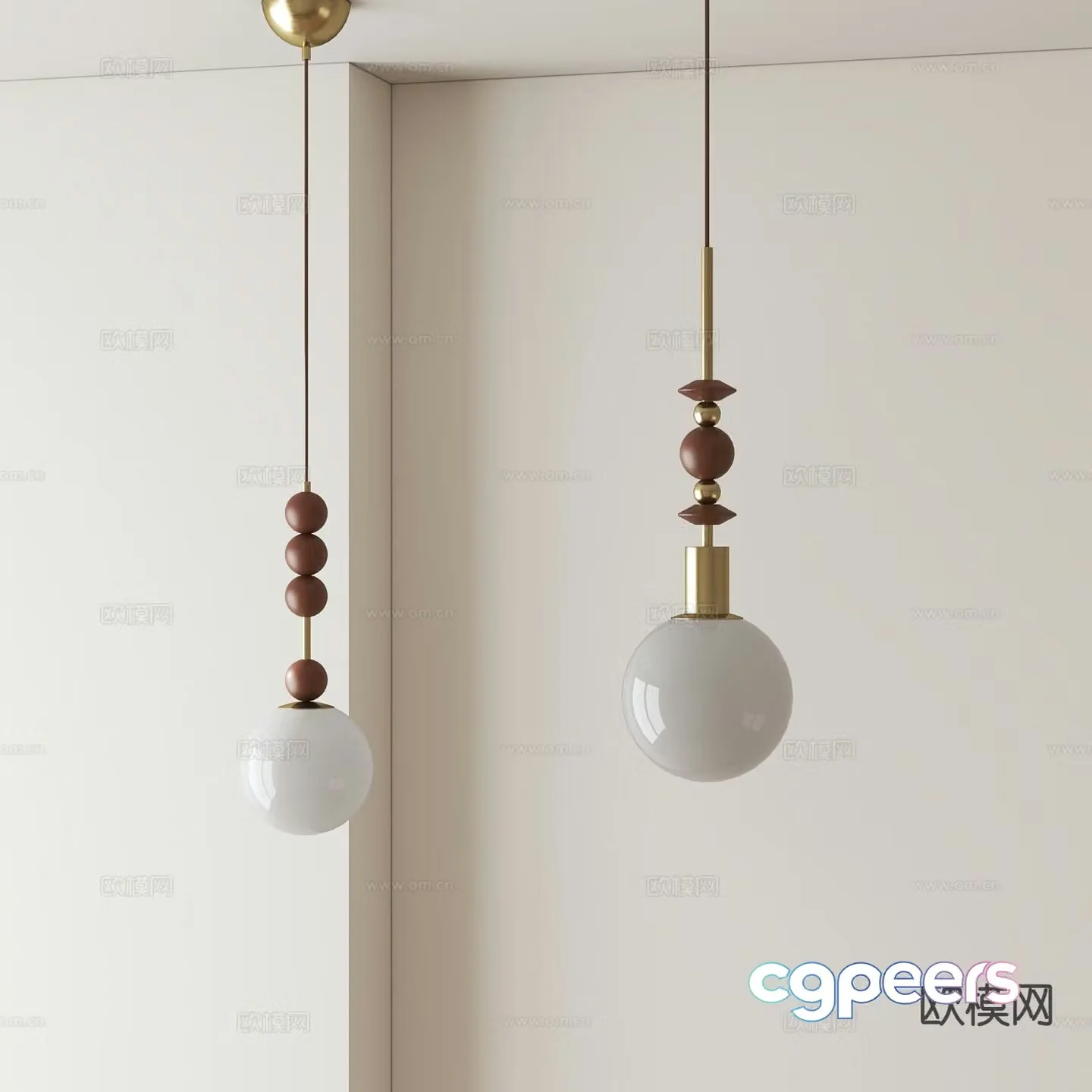 Medieval style chandelier 3d model