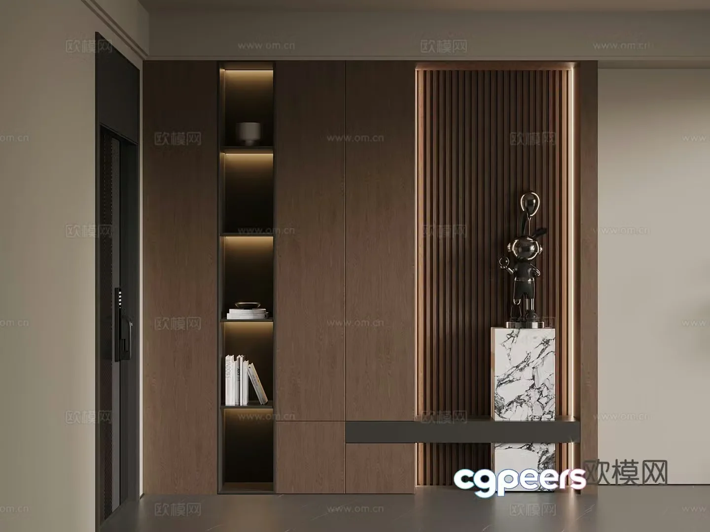 Middle-aged New Chinese style shoe cabinet entrance shoe cabinet entrance shoe cabinet 3D model