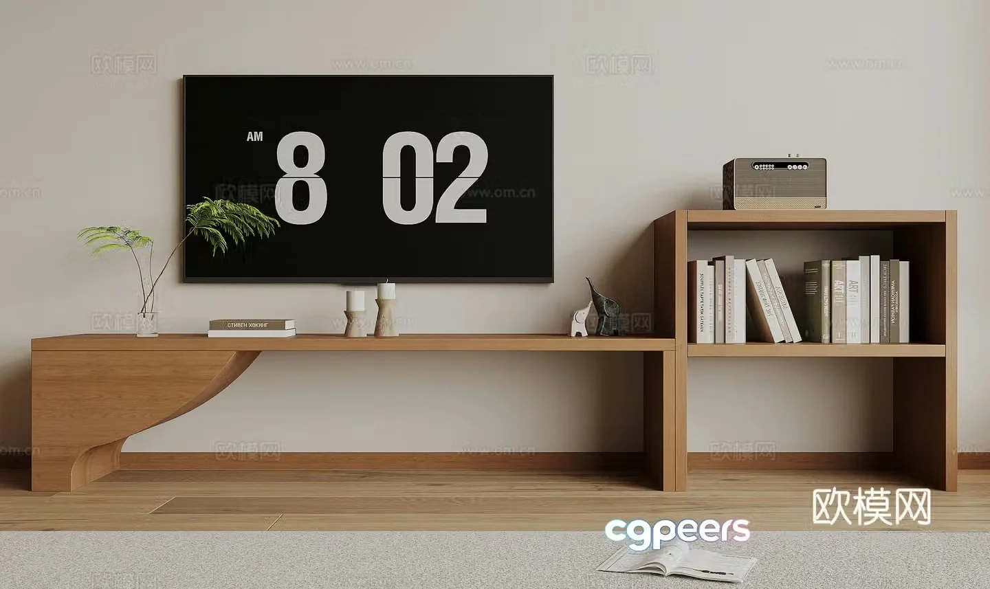 Modern TV cabinet 3d model