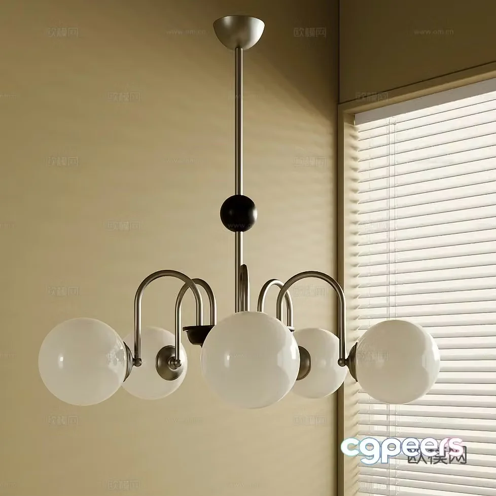 French chandeliers 3d model