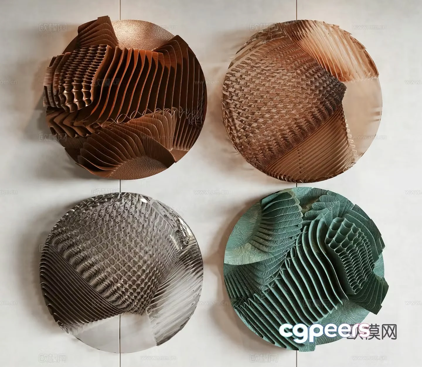 Modern wall decoration 3d model