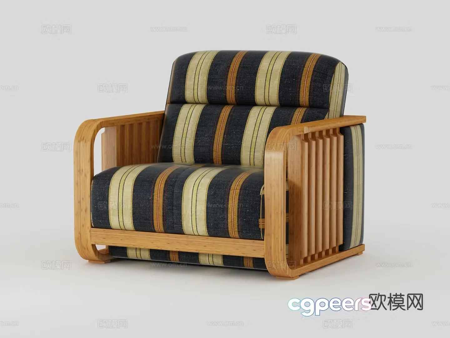 Single sofa leisure sofa 3d model