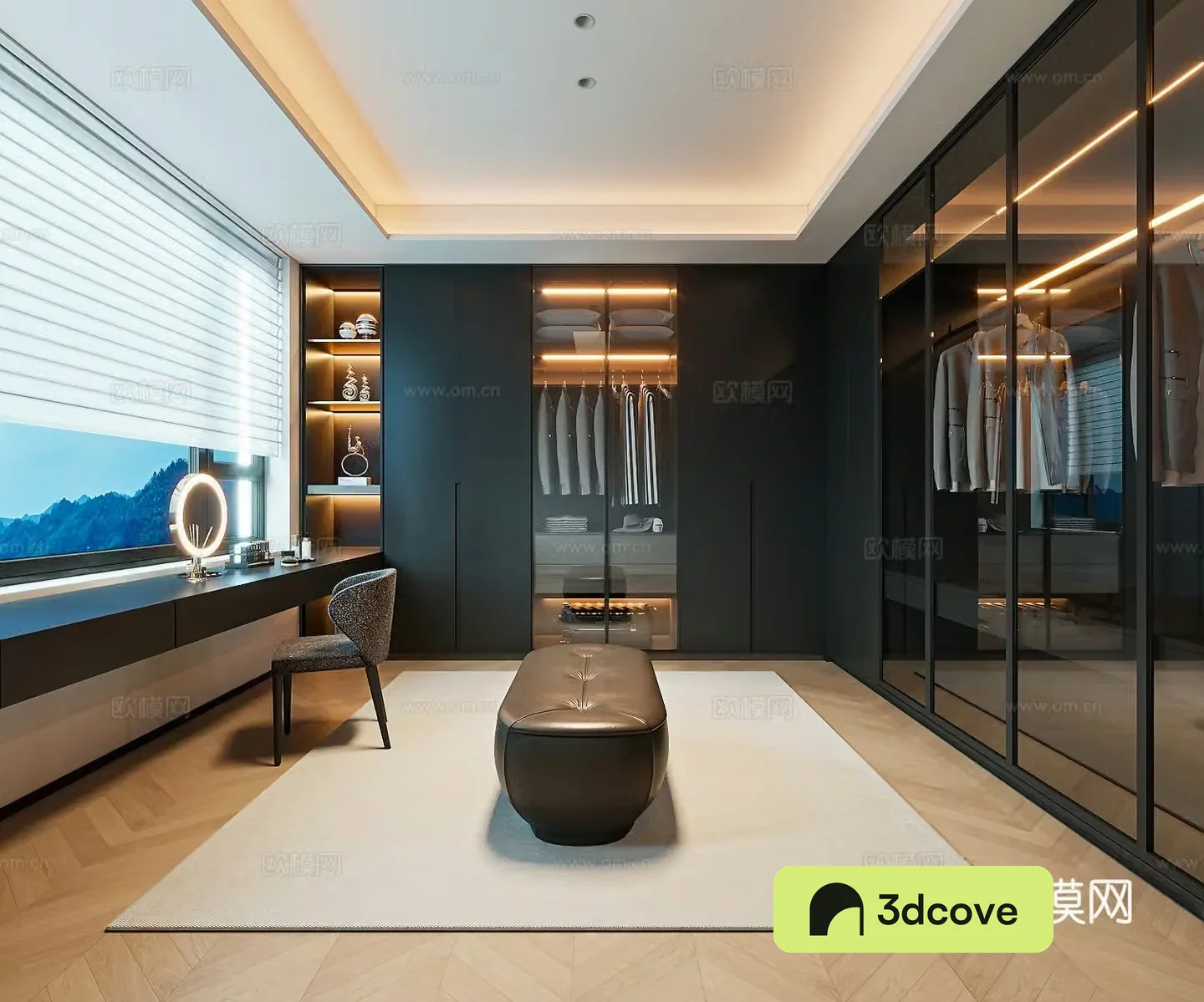 Modern Italian cloakroom