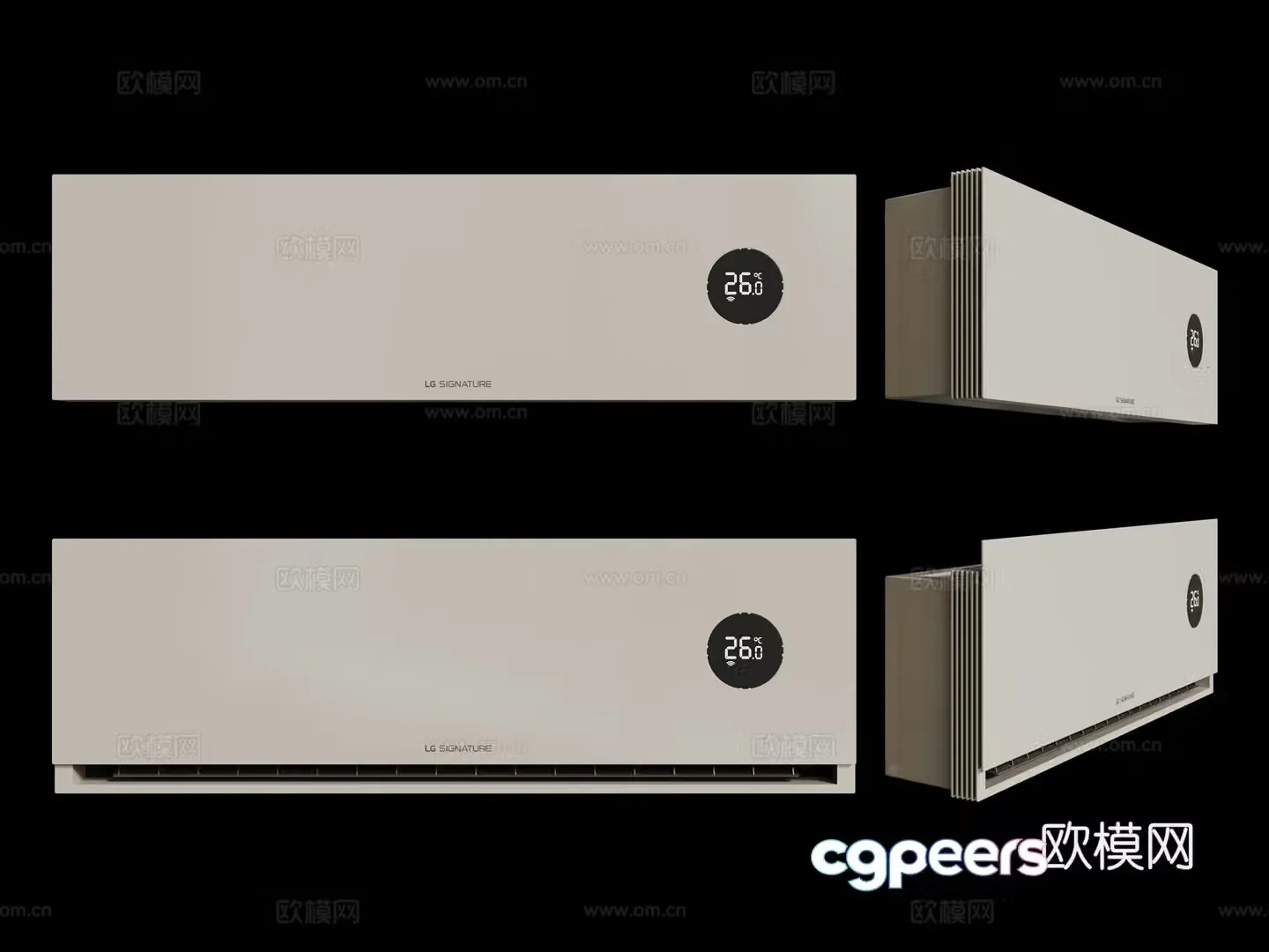 Modern air conditioner wall-mounted air conditioner indoor air conditioner 3D model