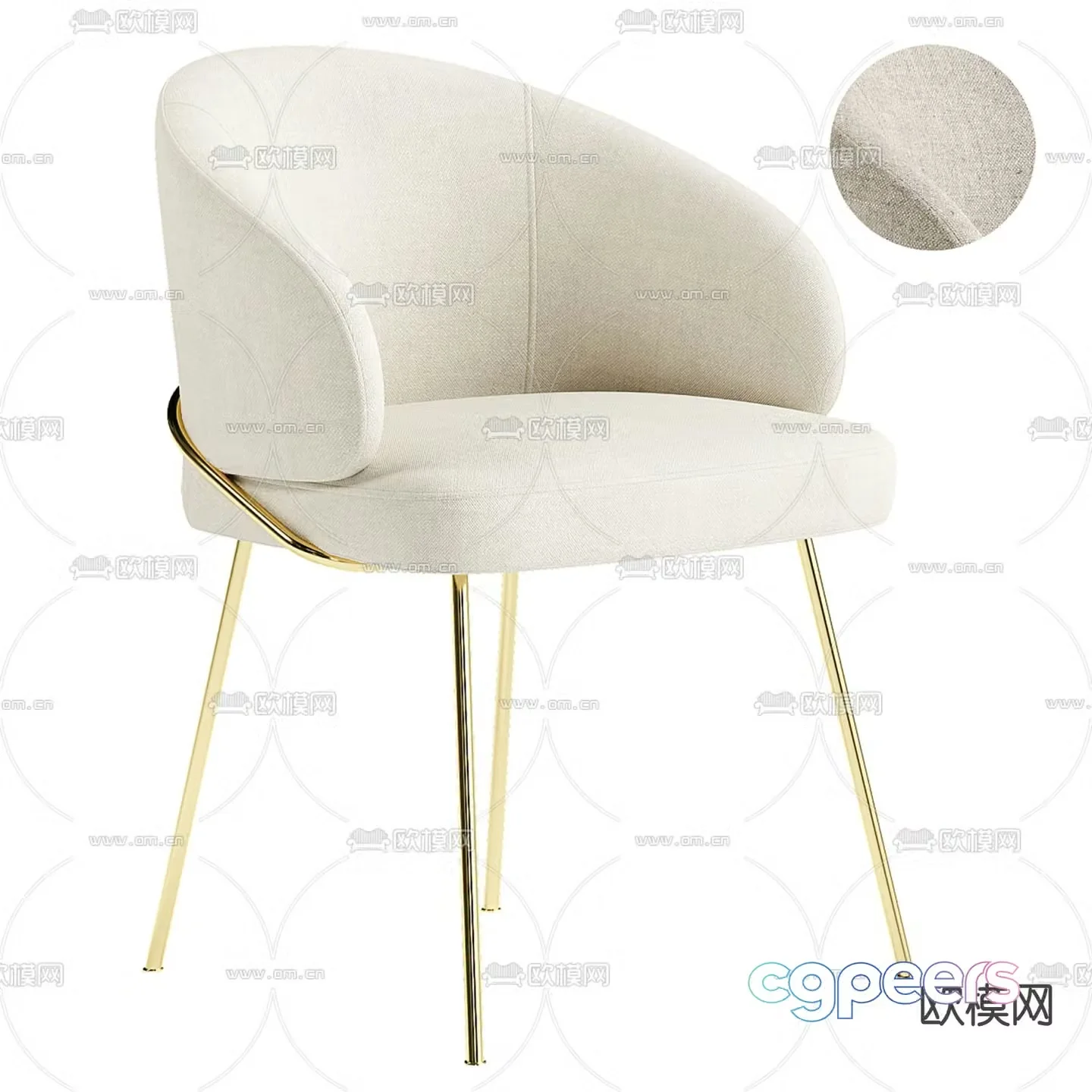 leisure chair chair 3d model