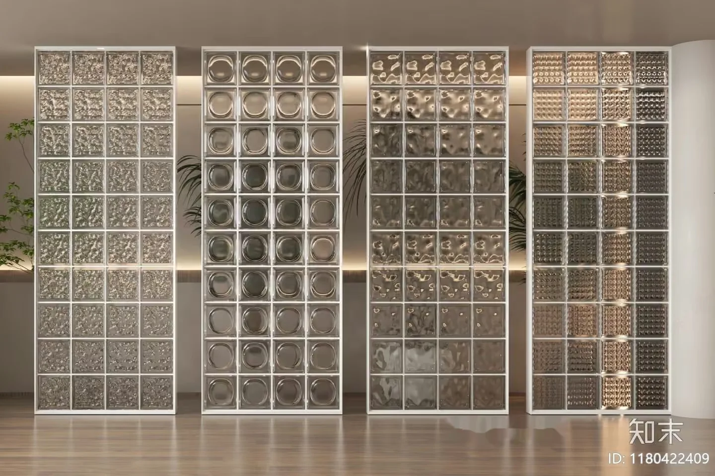 Modern Glass Wall 3D Model – 20392 – VRAY Render