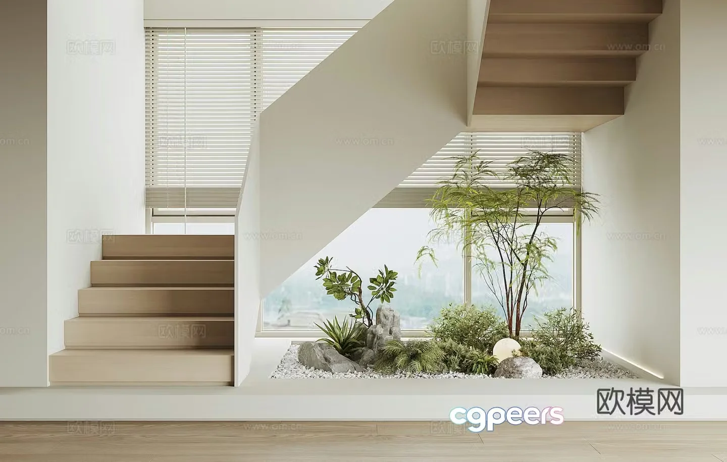 Modern staircase 3d model