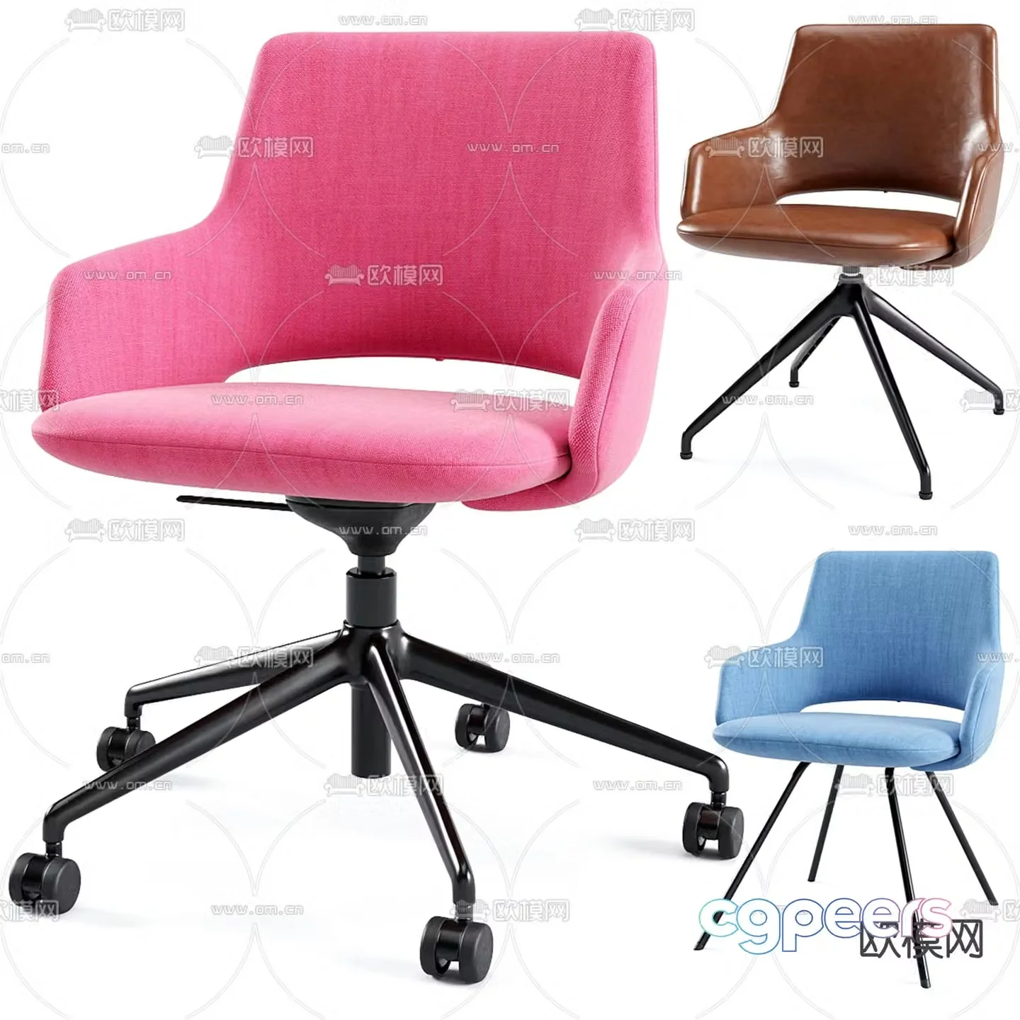 Modern office chair 3d model