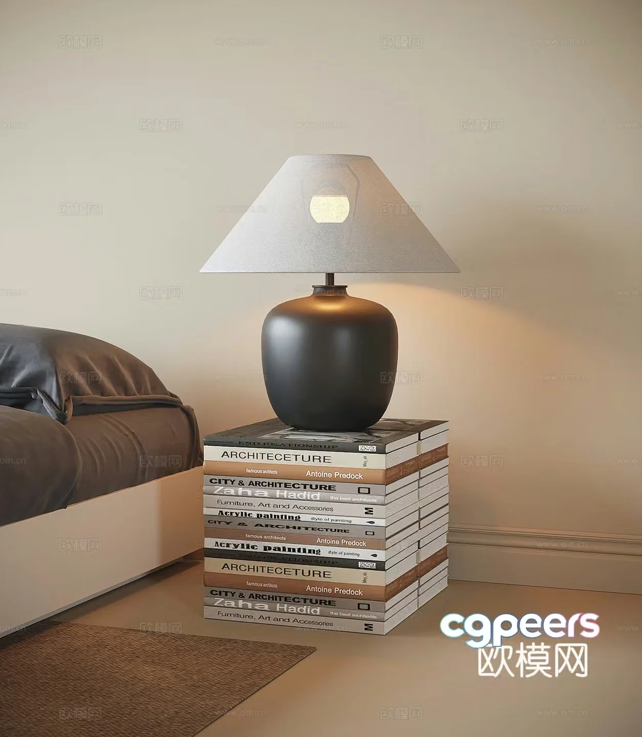 Modern desk lamp 3d model