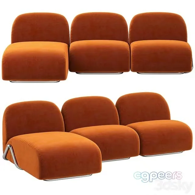 3ds Max Free – Victoria Sofa Tacchini