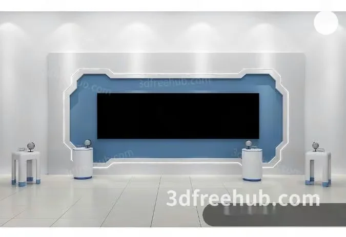 Modern 3D Display 3D Model – 20951 – VRAY Render