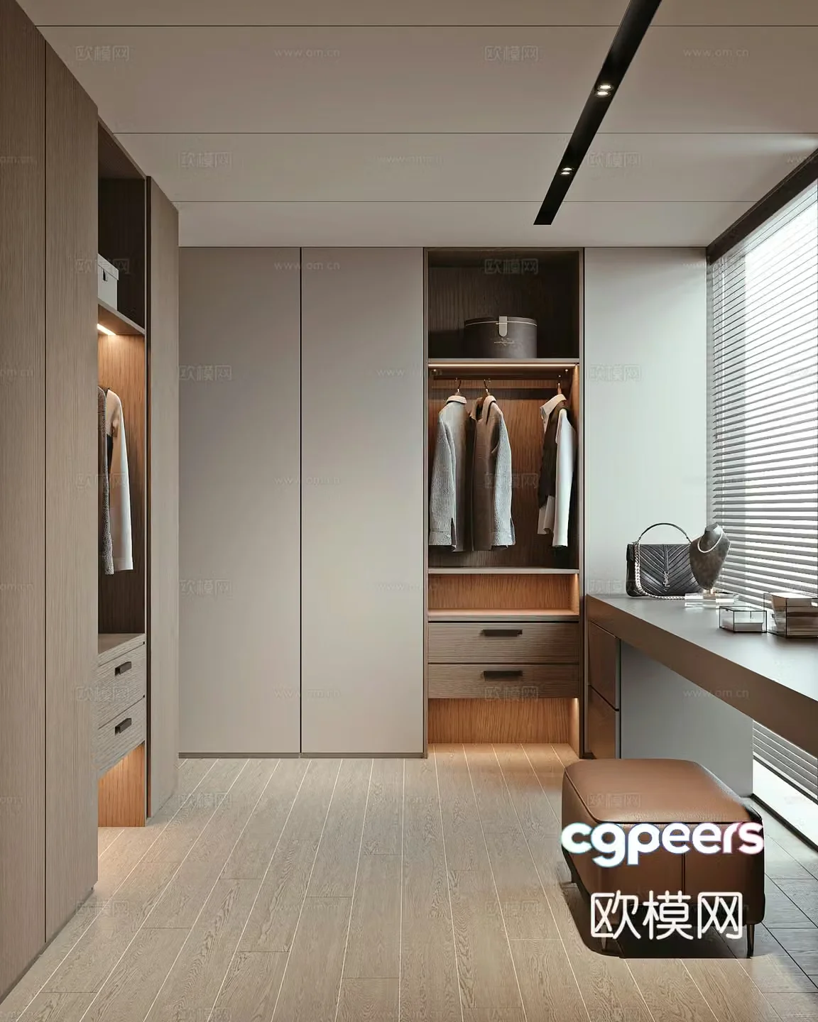 Modern cloakroom 3d model