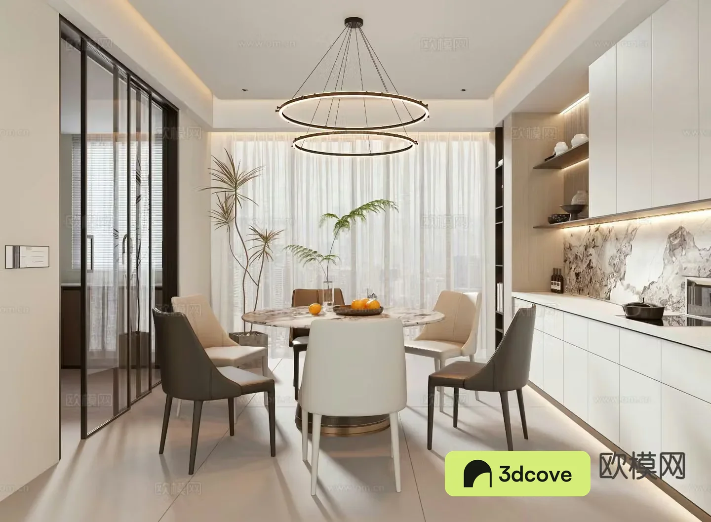 Cream style restaurant