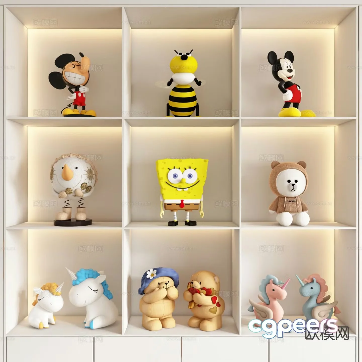 Children’s doll plush doll 3d model