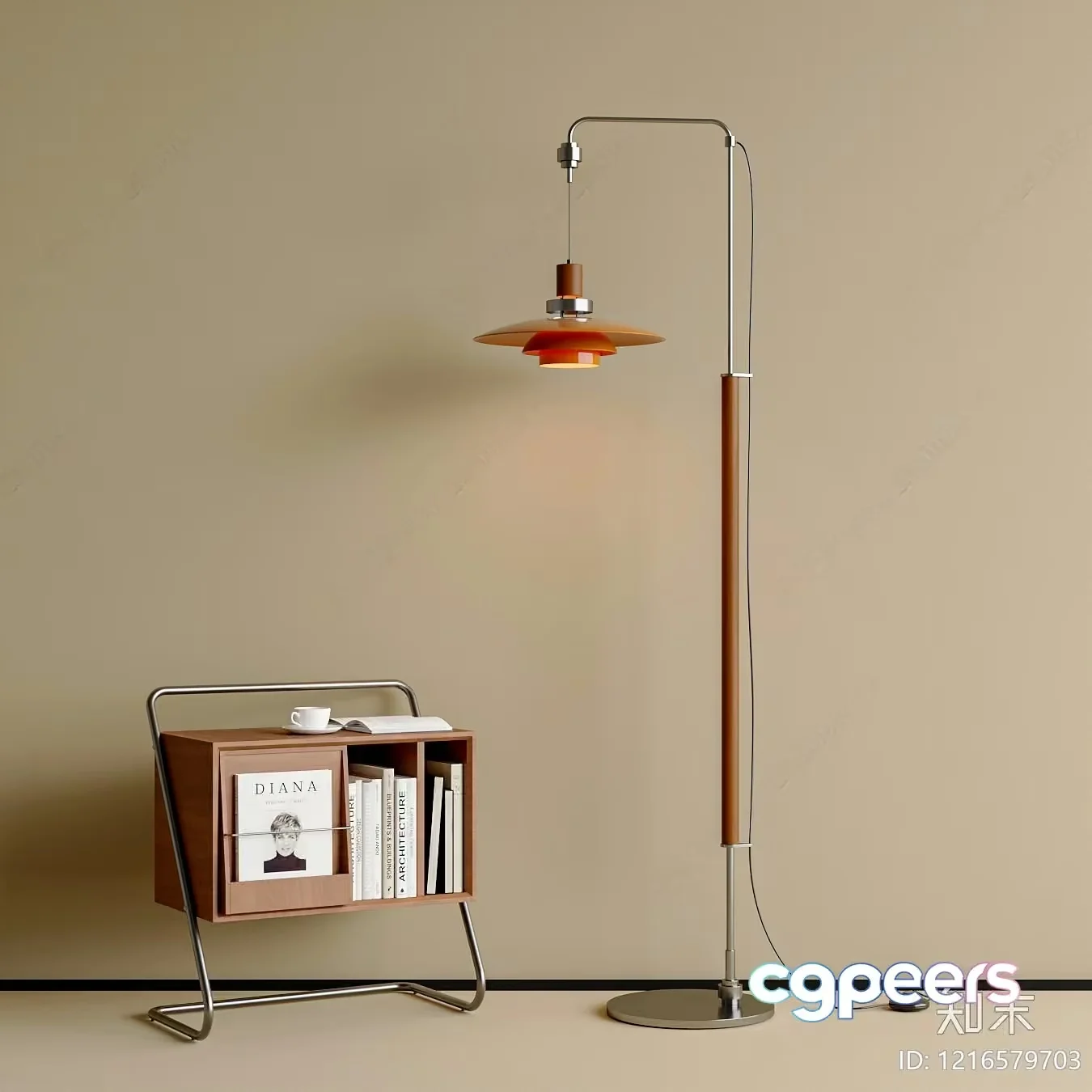 Modern Floor Lamp 3D Model – 15863 – VRAY Render