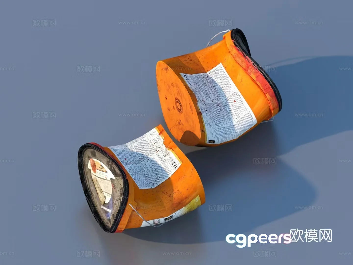 Oil tank Iron tank Iron barrel Oil tank 3d model