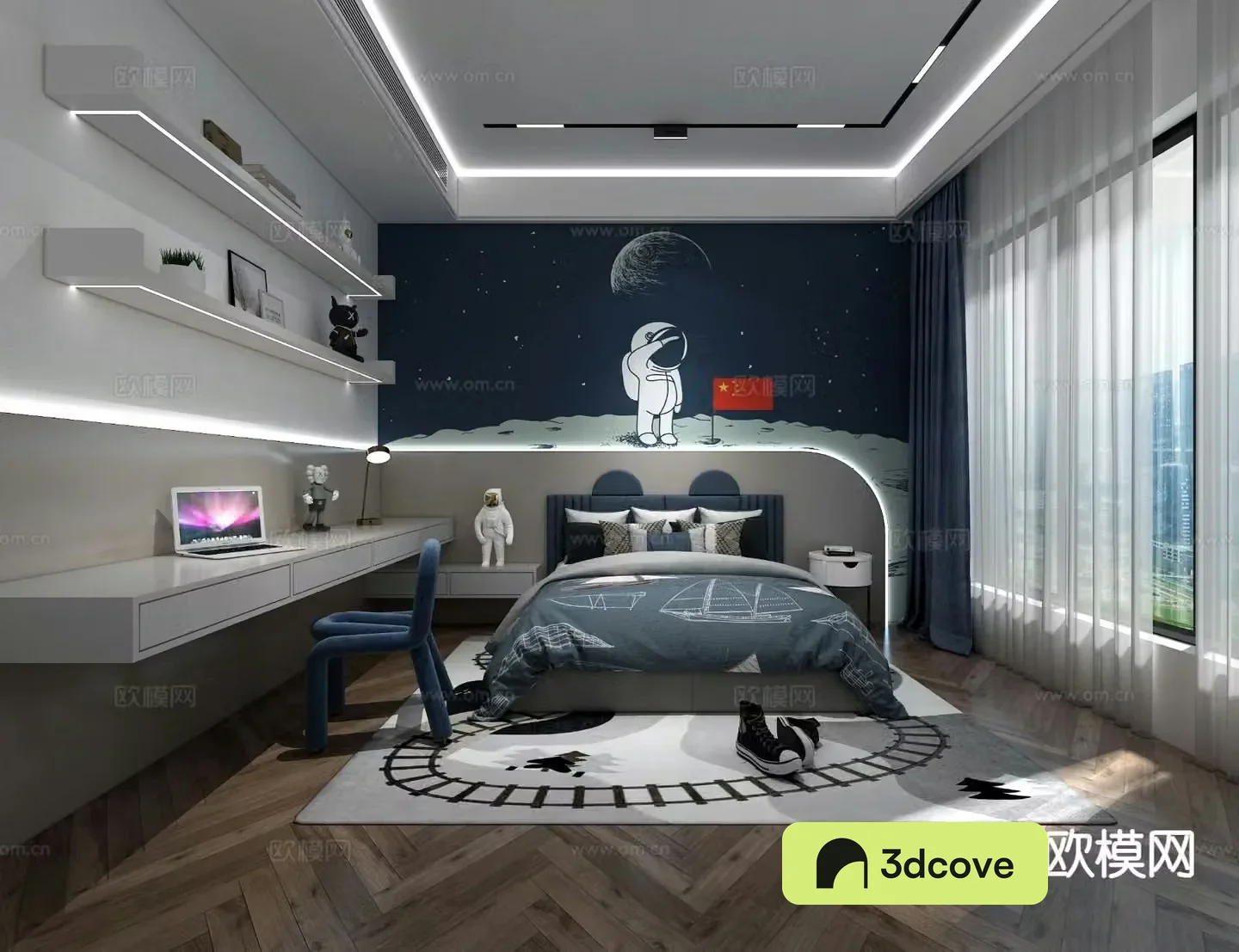 Modern children’s room boy’s room