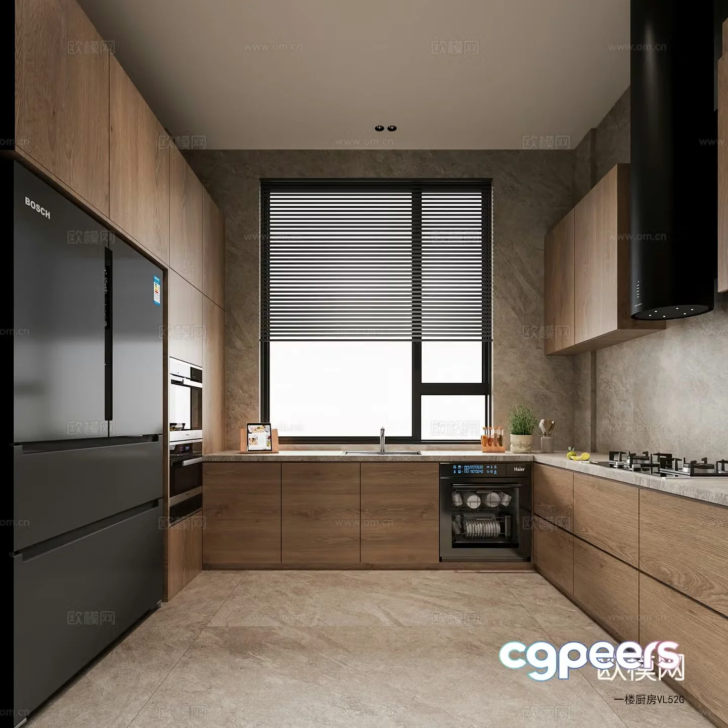 Modern kitchen 3d model