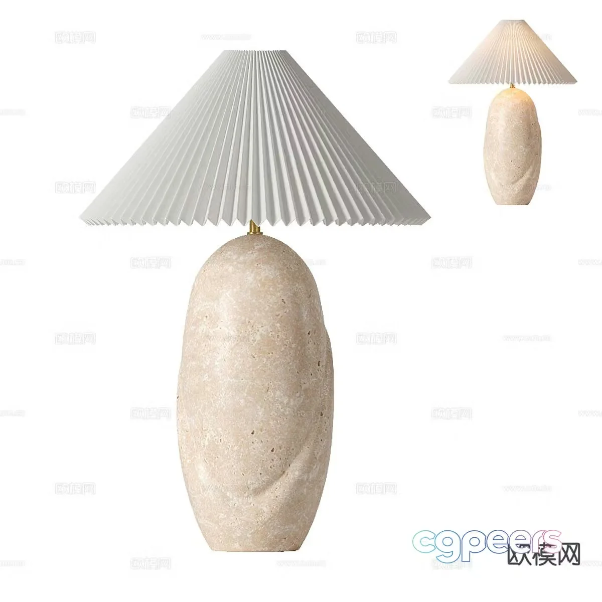 Medieval style desk lamp 3d model