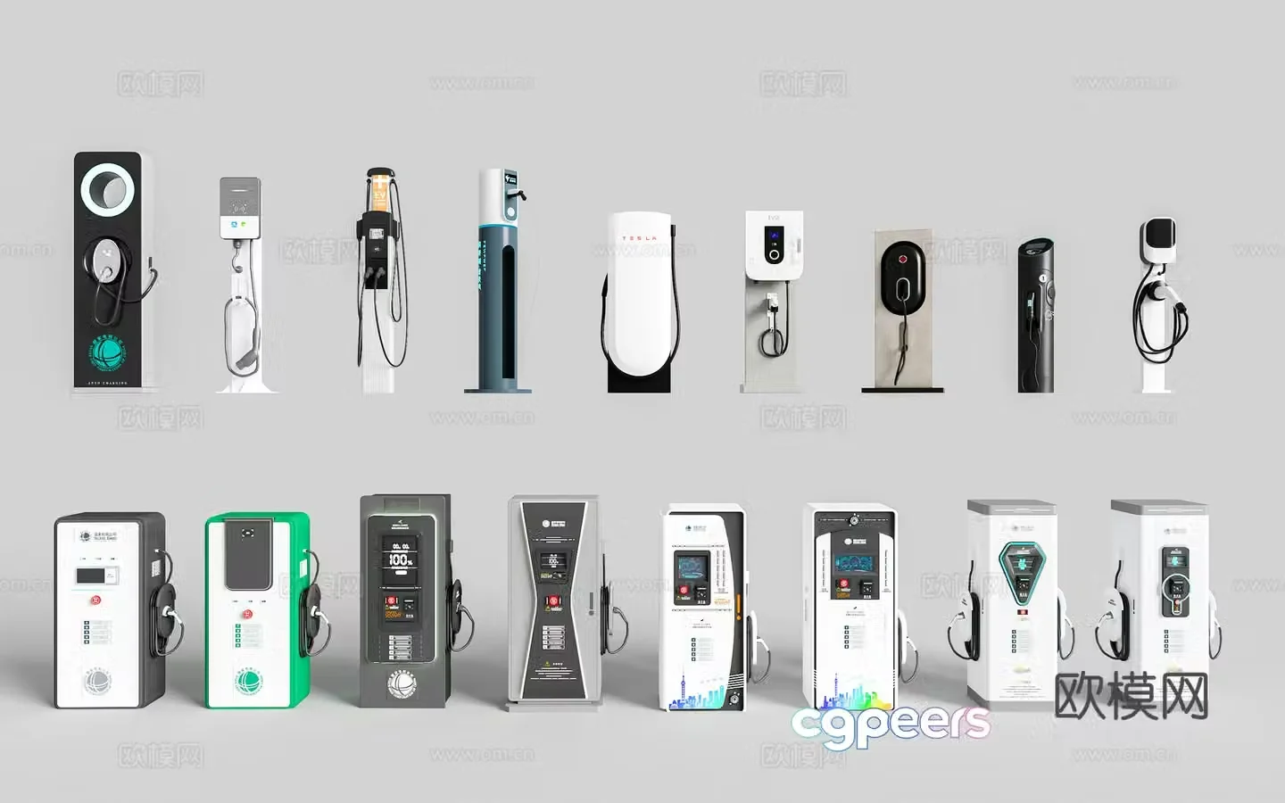 Public equipment Charging piles Car charging piles New energy charging piles Shared charging piles 3D model
