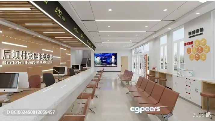 Modern Waiting Room 3D Model – 3023 – VRAY Render