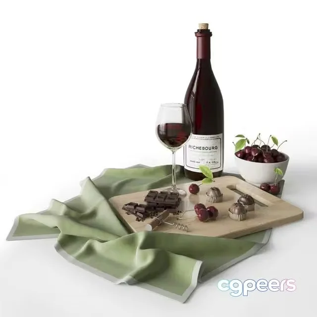 3ds Max Free – Wine and chocolate