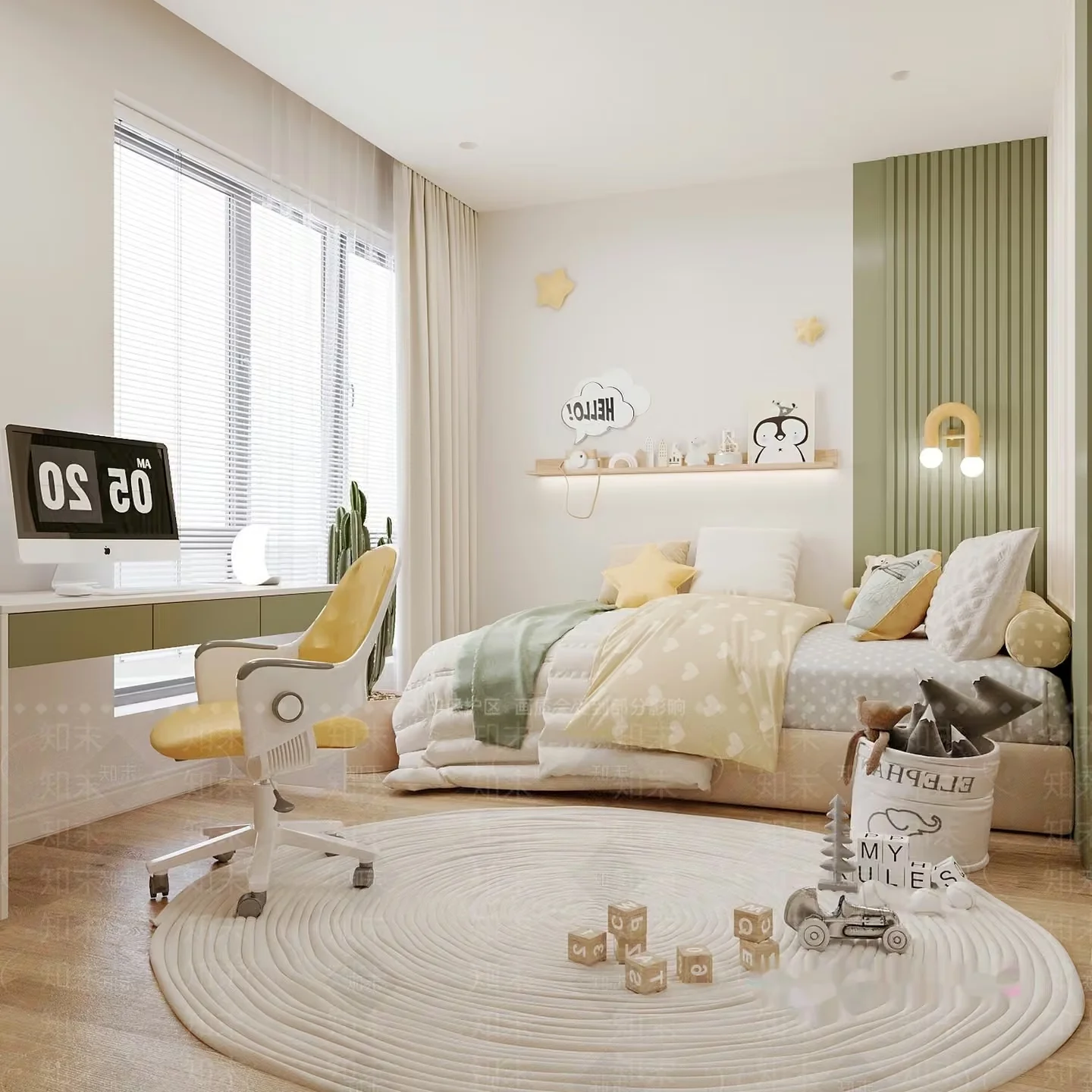 Modern Child’S Bedroom 3D Model – 2319 – VRAY Render