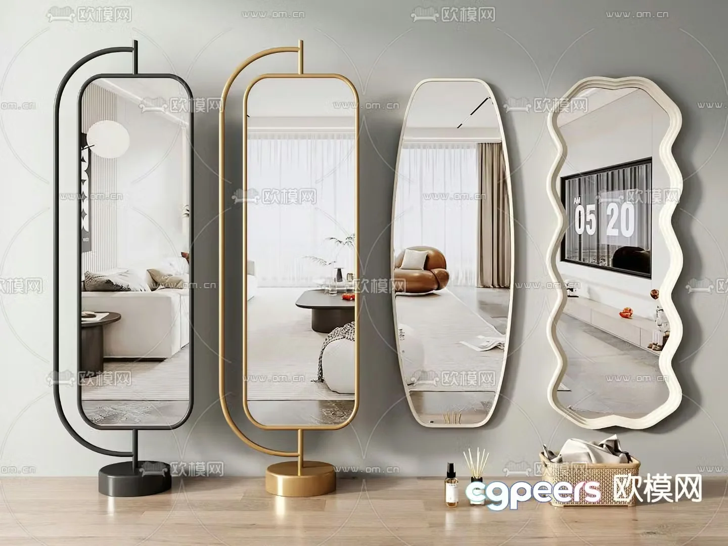 Dressing mirror Dressing mirror Full body mirror 3D model