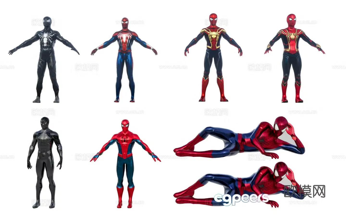 Modern Spider-Man Amazing Spider-Man Spider-Man Superhero Movie Hero Characters Spider-Man 3D Model