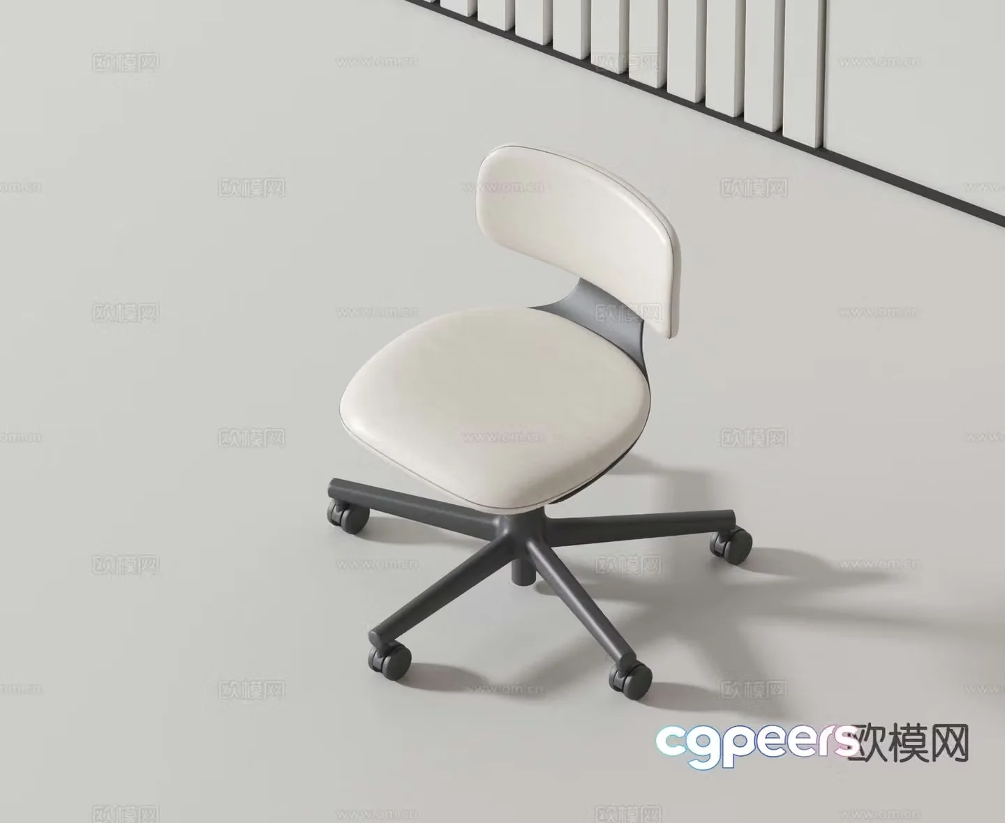 Modern office chair conference chair staff chair 3d model