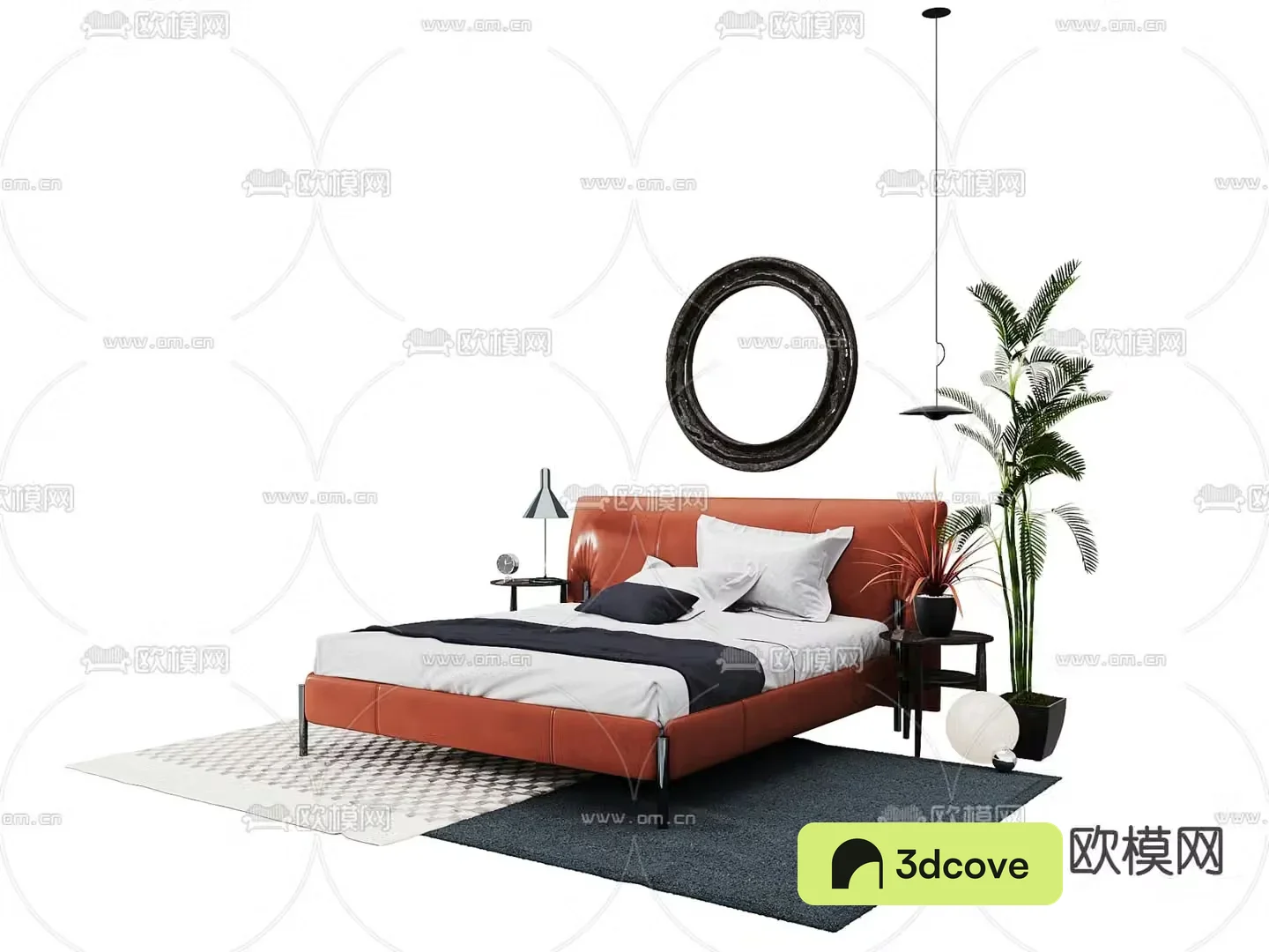 Modern double bed