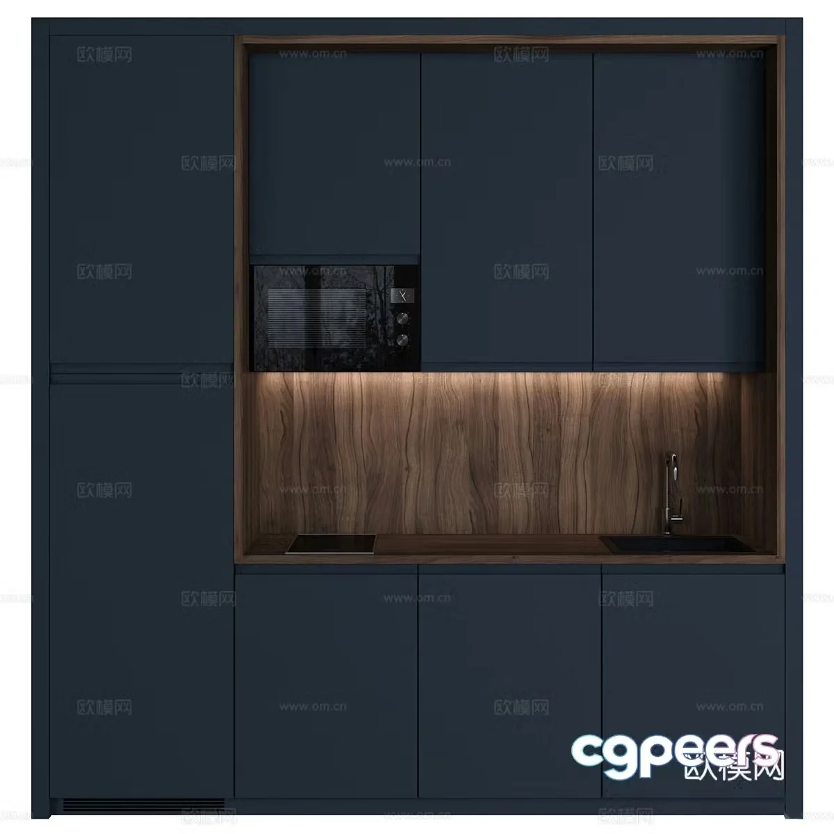Modern tea cabinet 3d model