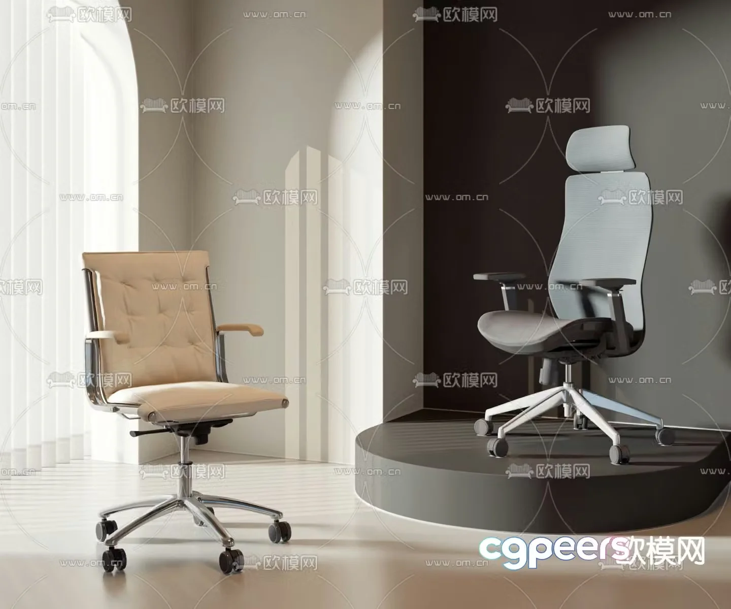 Office chair executive chair boss chair 3d model