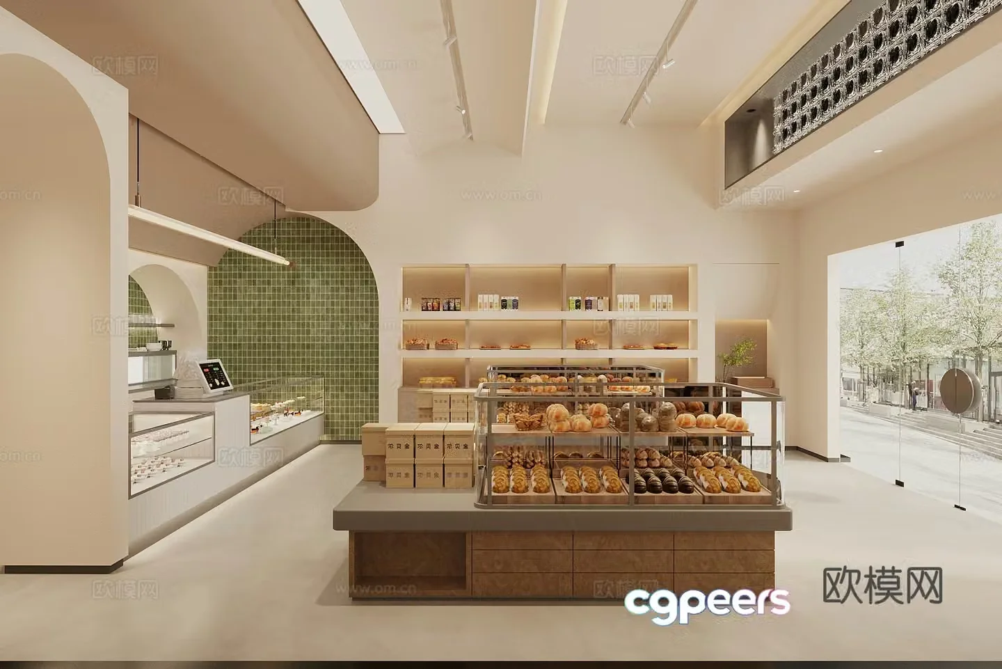 Wabisa bakery dessert bakery 3d model