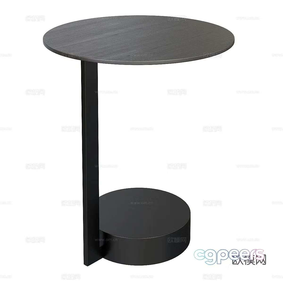 Modern Italian minimalist metal edge 3D model