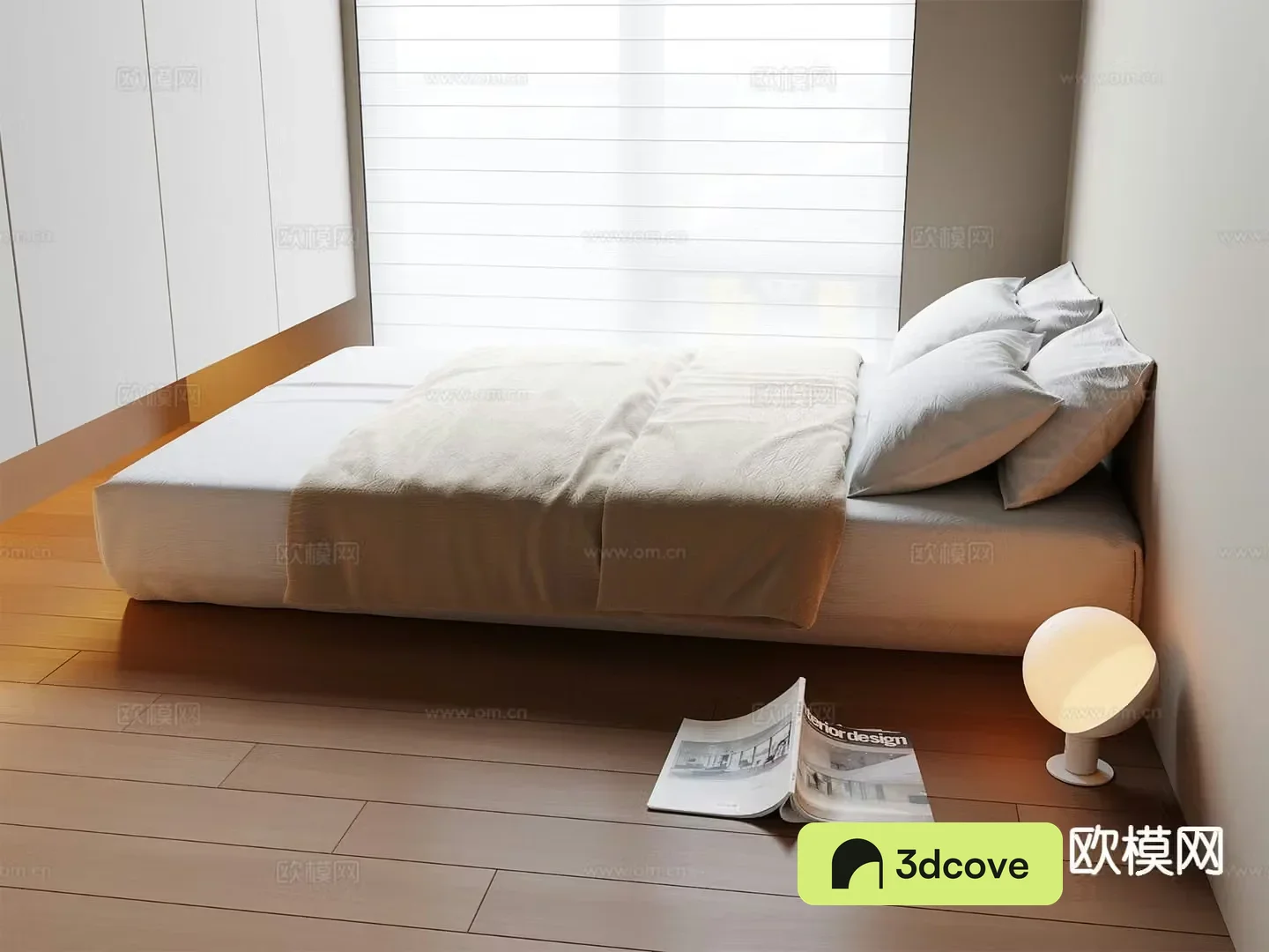 Modern double bed