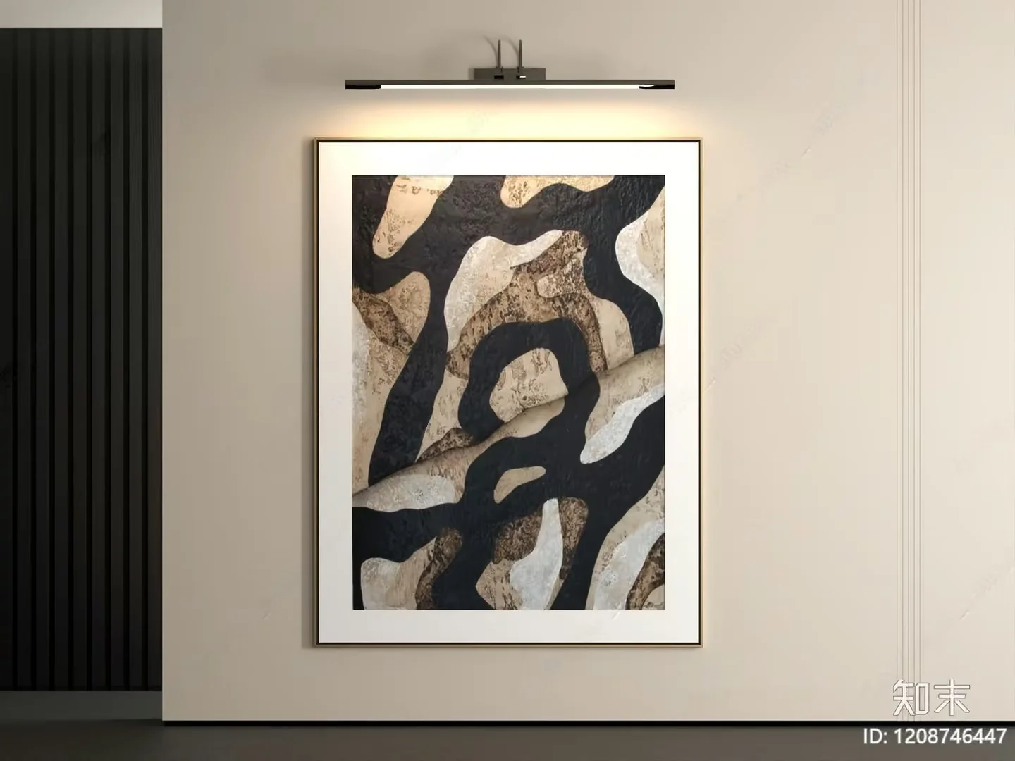 Abstract Artwork In A Modern Setting 3D Model – 644 – VRAY Render