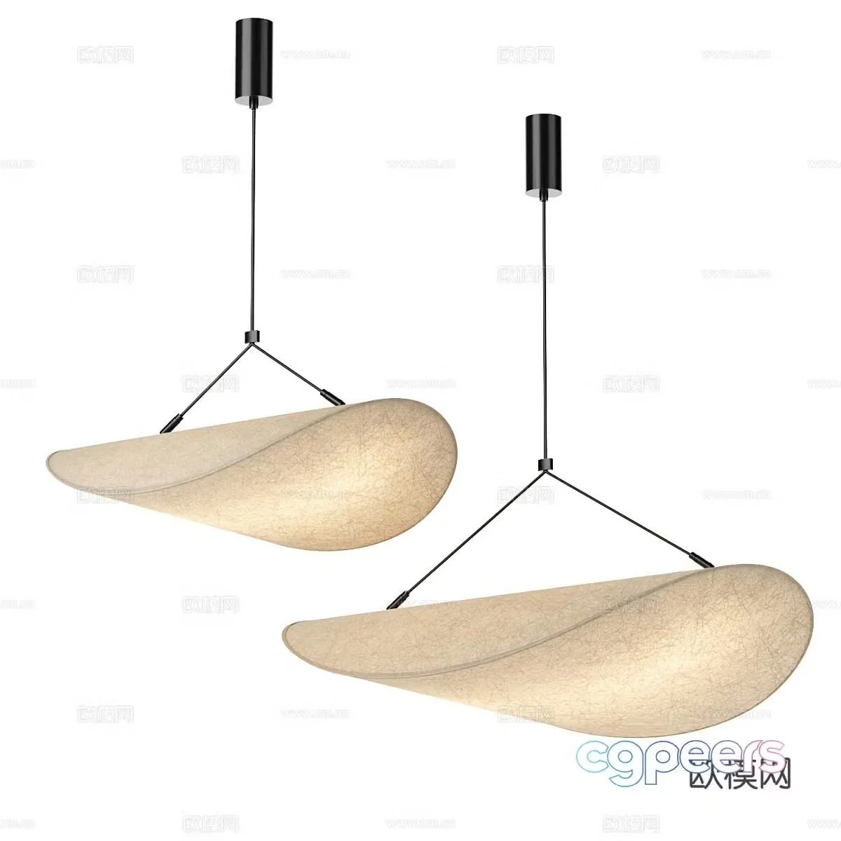 Nordic chandelier dining room chandelier 3d model