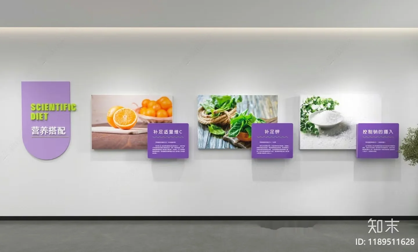 A Wall Featuring A Series Of Pictures With The Main Subject 3D Model – 18810 – VRAY Render
