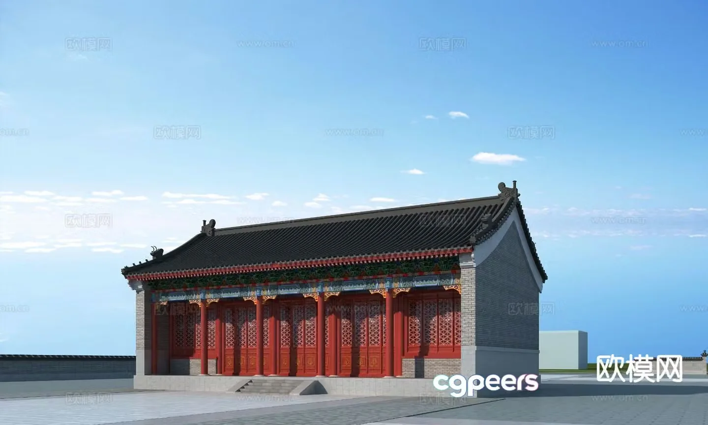 3D model of ancient temple appearance