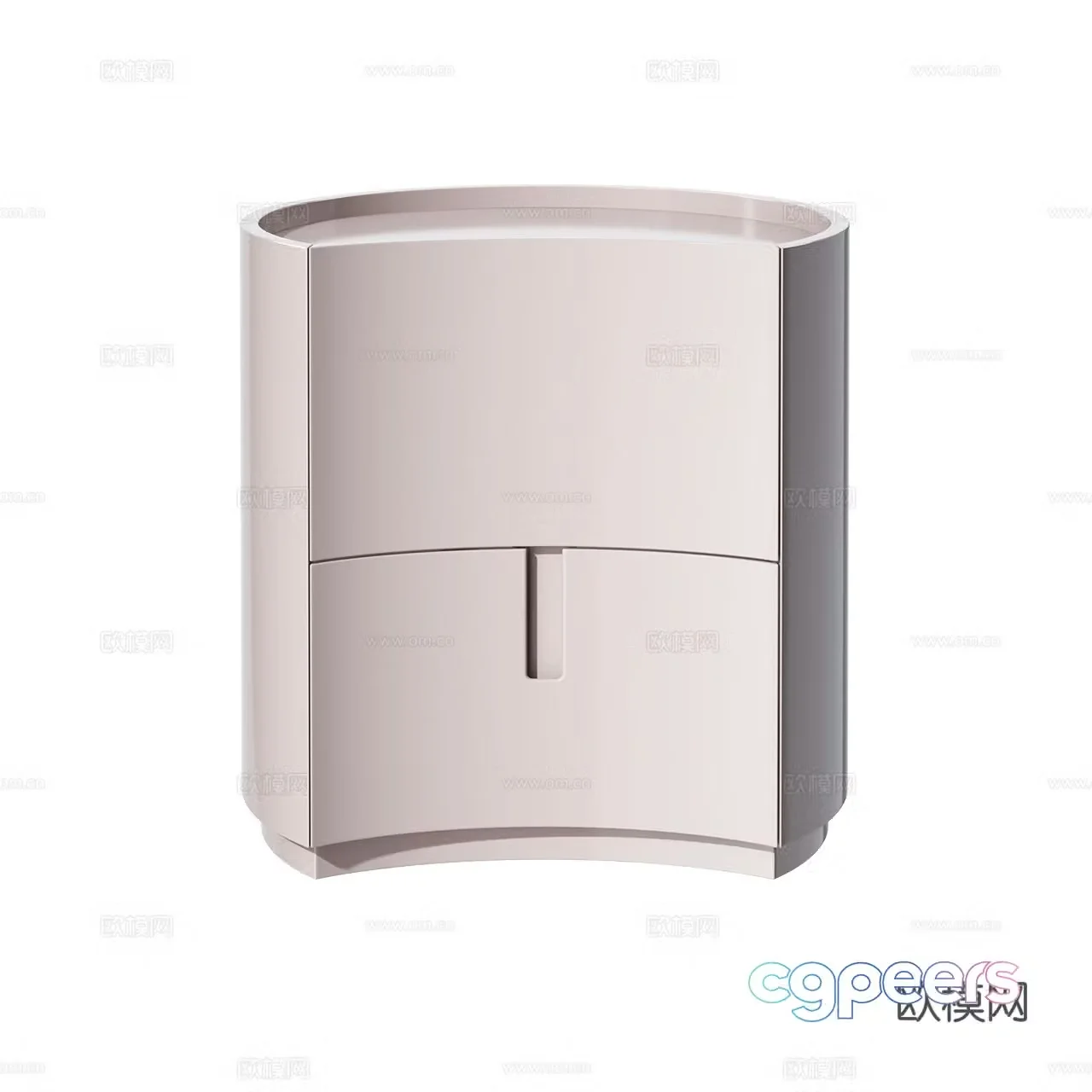 Meridiani modern bedside table minimalist bedside table chest of drawers decorative cabinet 3d model