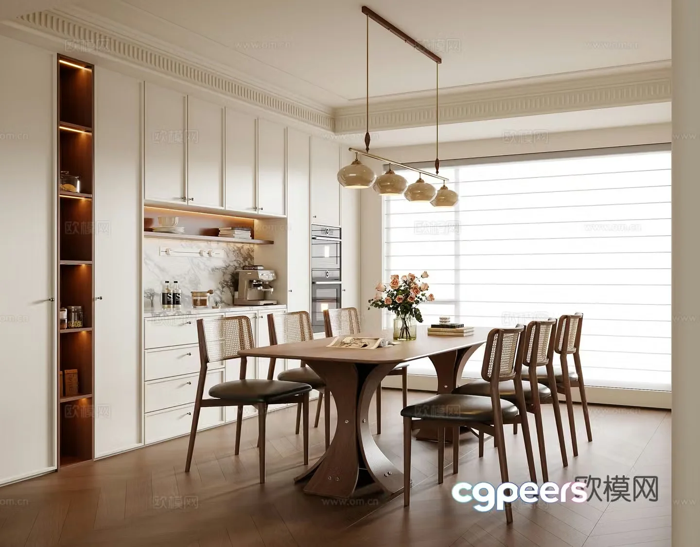 French restaurant 3d model