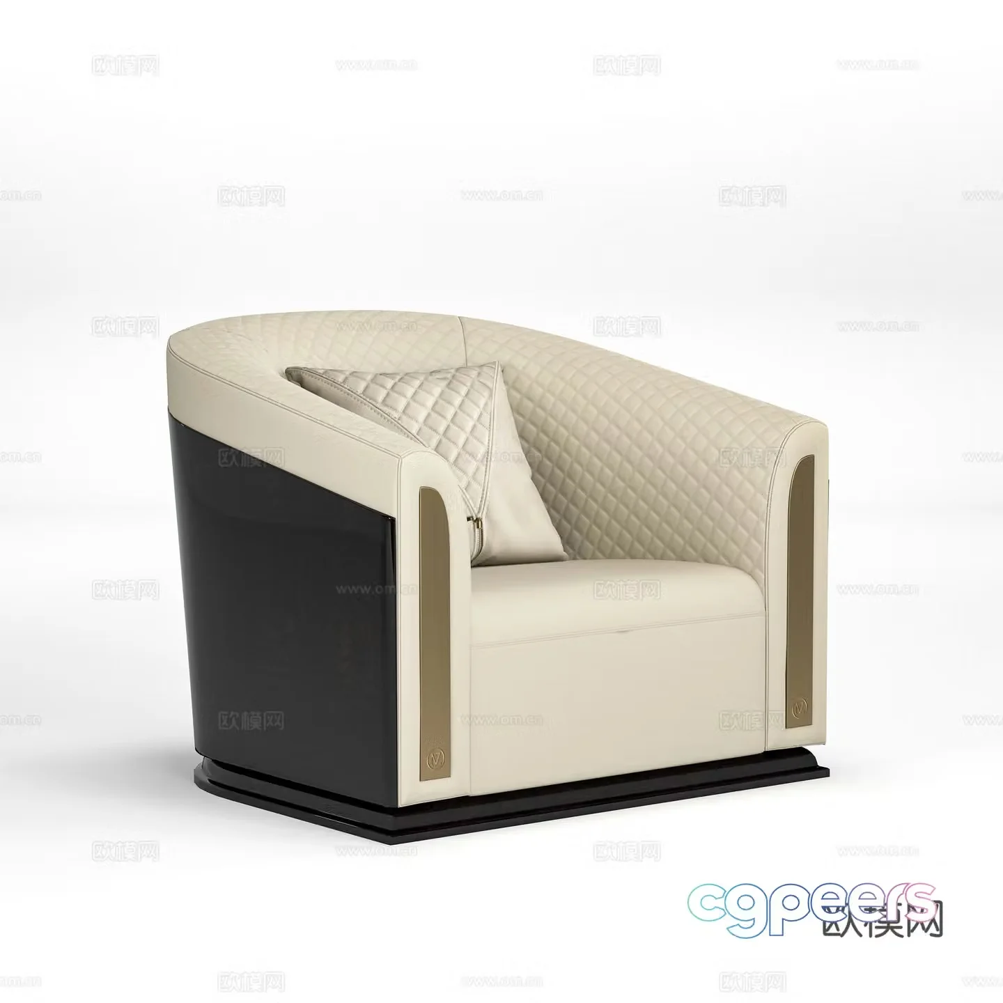 Modern single sofa 3d model