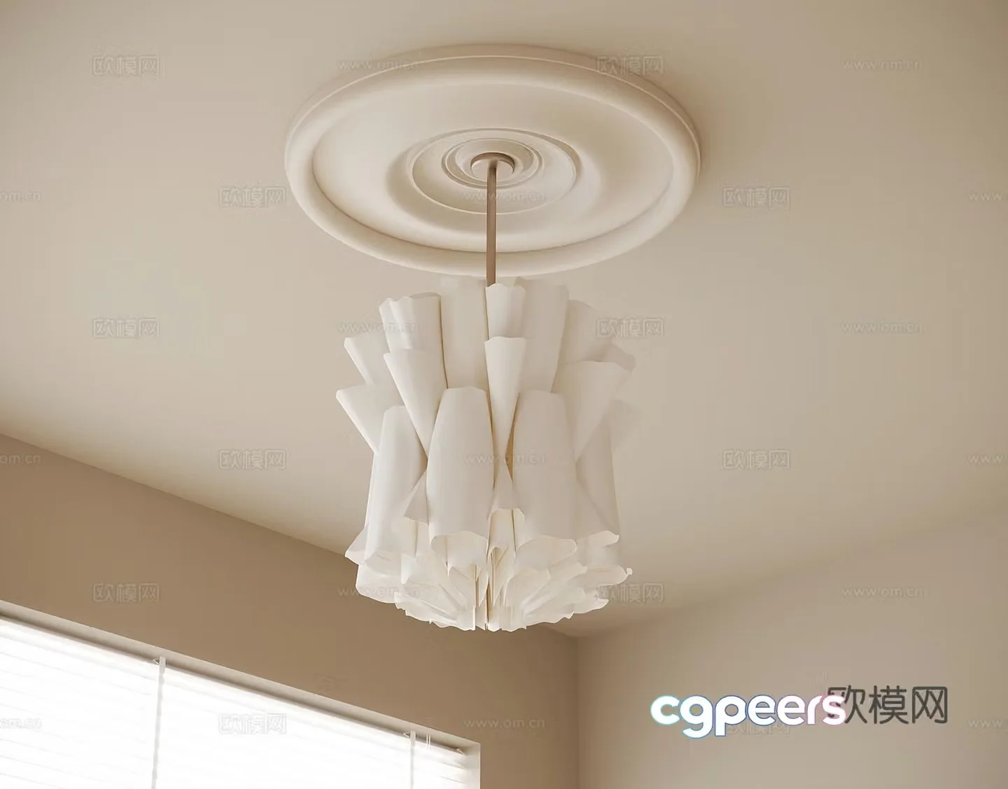French art chandelier 3d model