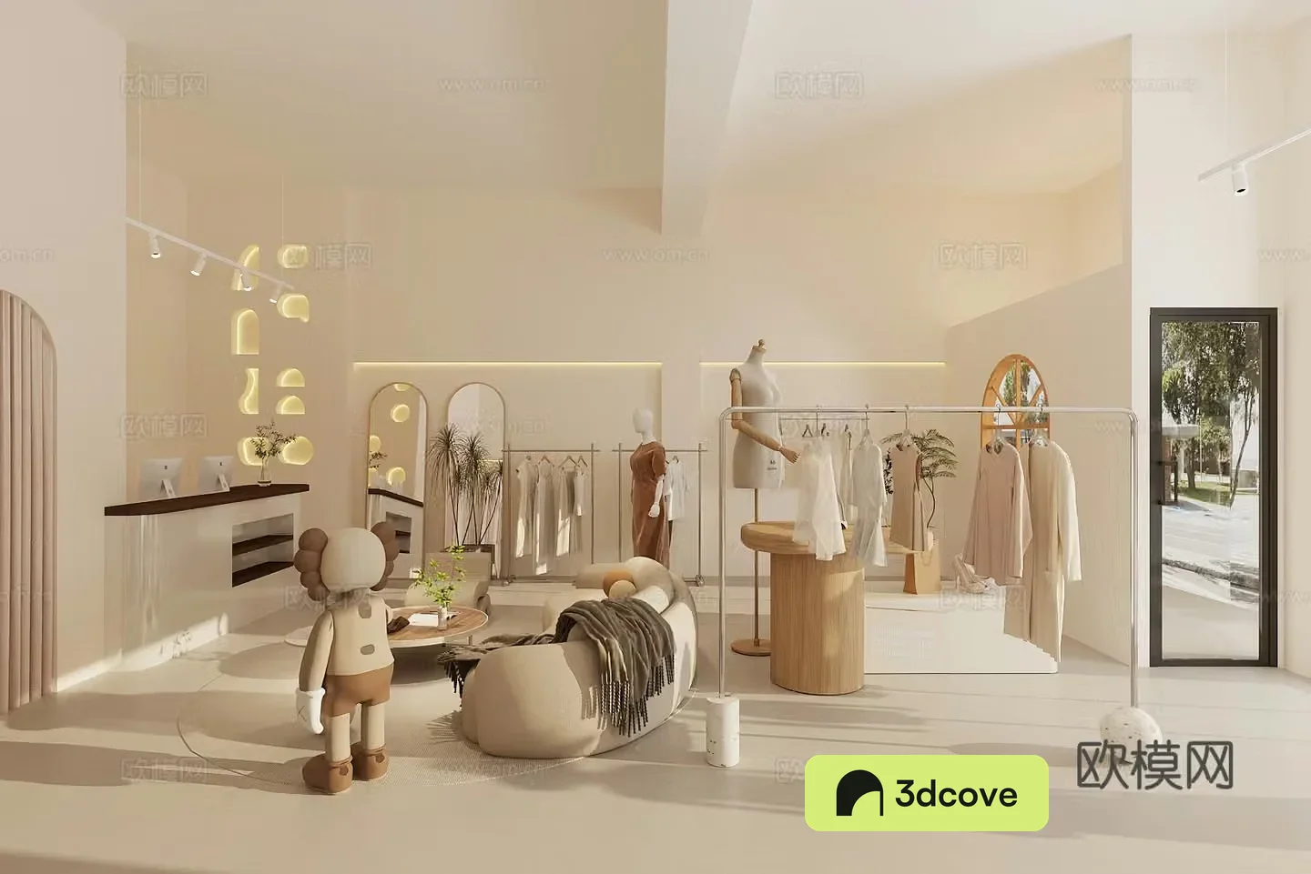 Modern clothing store Women’s clothing store Bakery store